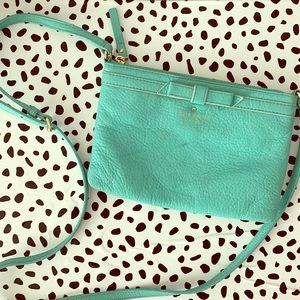 Kate Spade Tiffany Blue Bow Tarin Purse